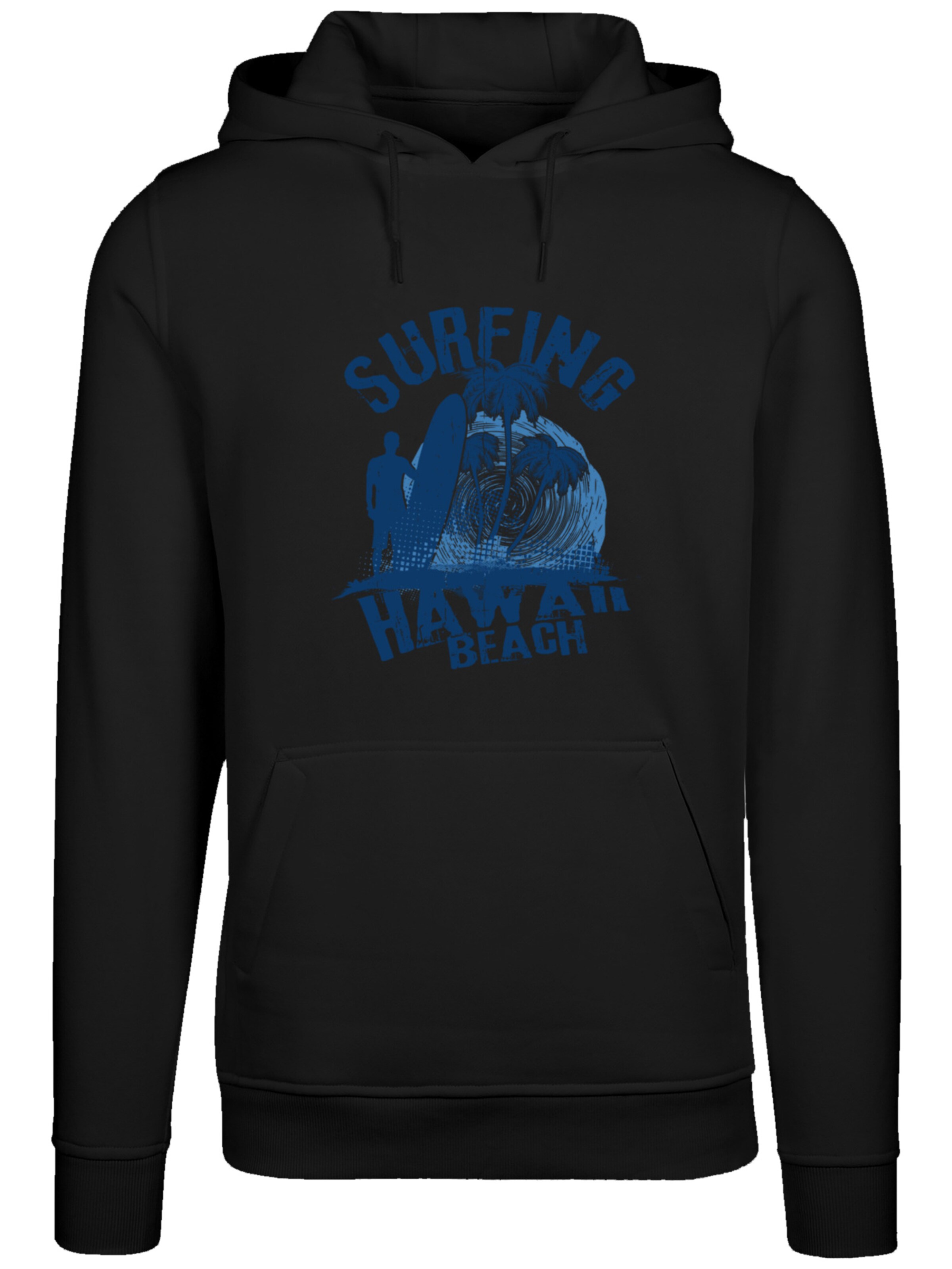Sweat-shirt 'Hawaii Surf Beach Summer' F4NT4STIC en noir : devant