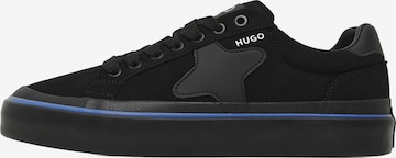 HUGO Matalavartiset tennarit 'Blue-X' värissä musta: etupuoli