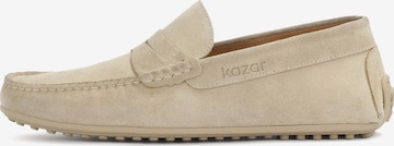Mocassino di Kazar in beige: frontale