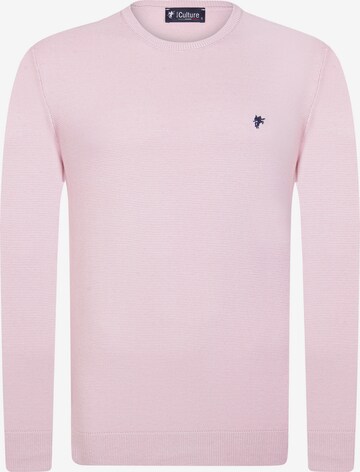 DENIM CULTURE PULLOVER ' GIANLUCA ' in Pink: predná strana