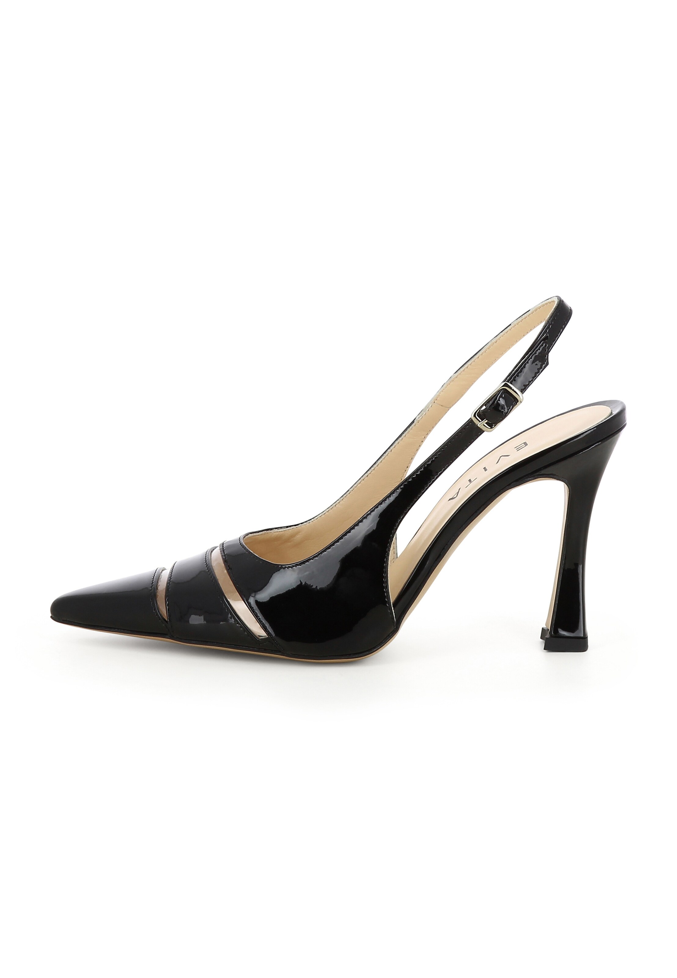 EVITA Slingpumps 'Pia' in Zwart: voorkant