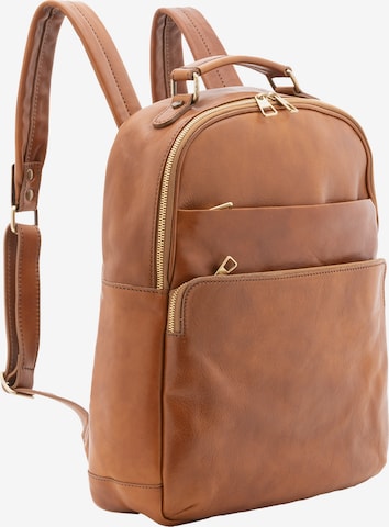 Viola Castellani Rucksack in Braun: Vorderseite