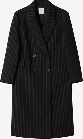 Bershka Between-seasons coat in Black: front