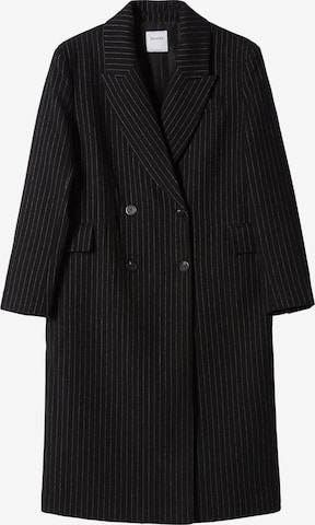 Bershka Between-Seasons Coat in Black: front