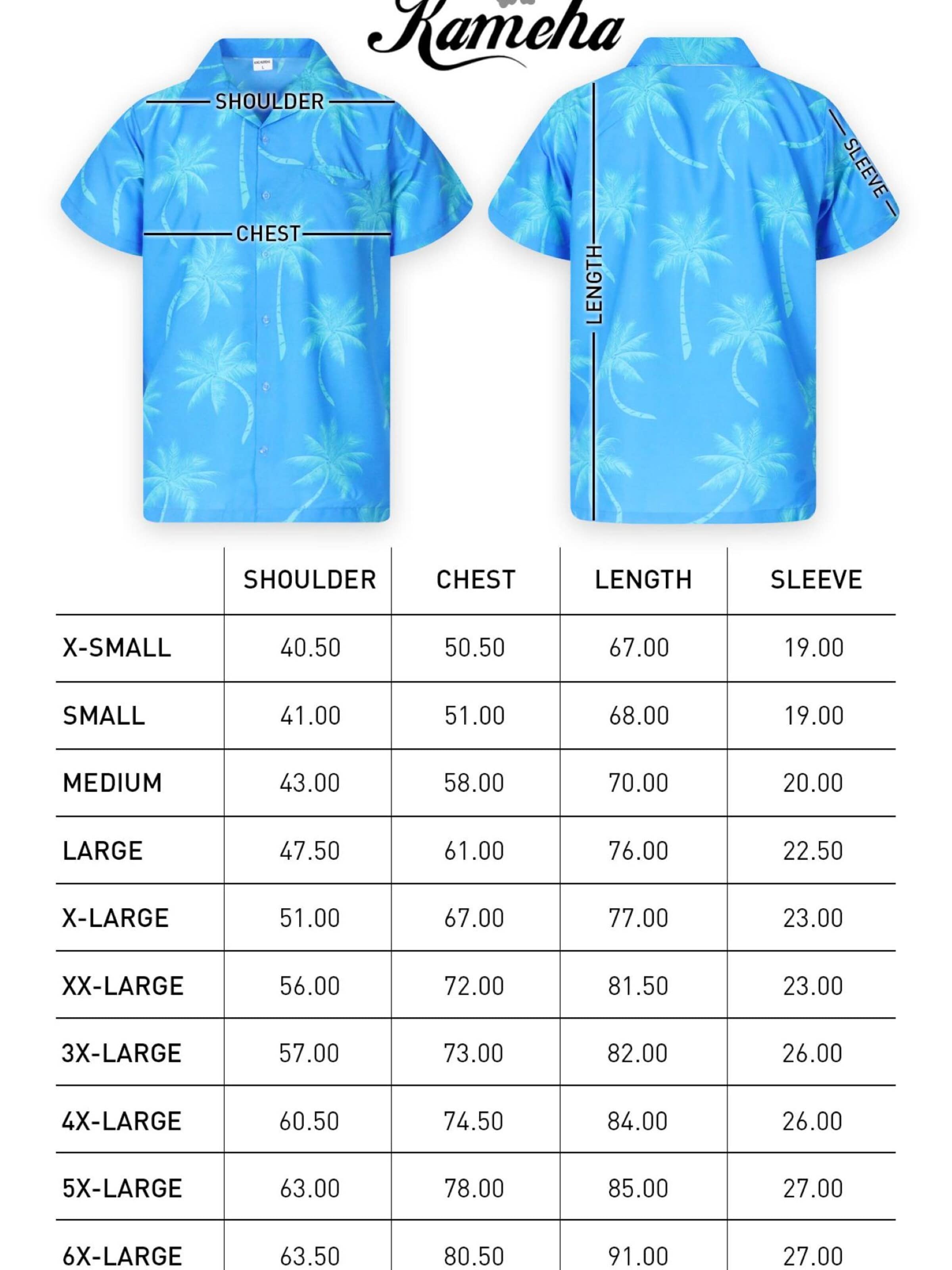 King Kameha Shirt 'Palmshadow' in Blauw