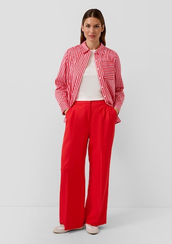 s.Oliver Wide leg Broek in Rood: voorkant