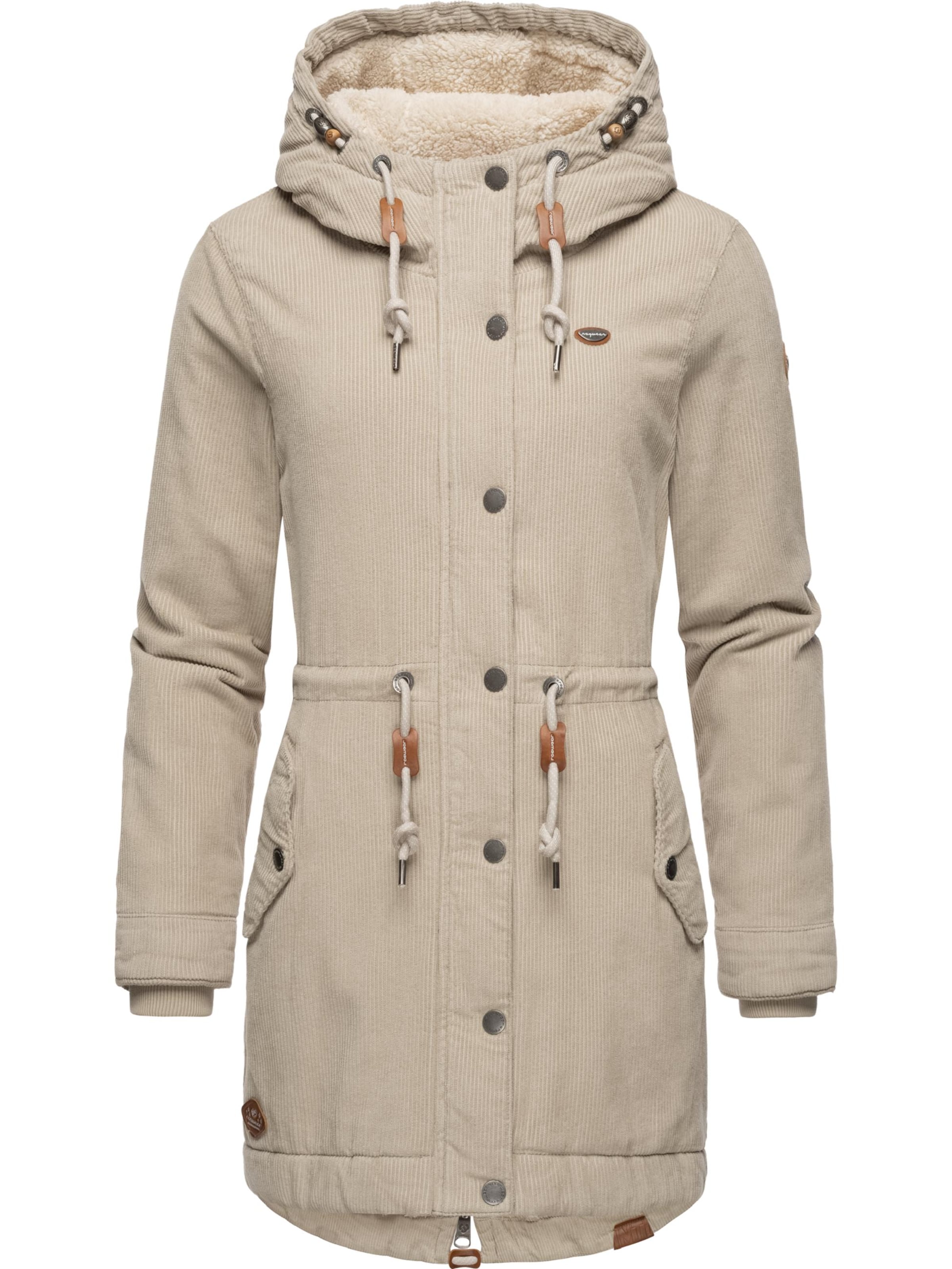 Parka d’hiver 'Canny' Ragwear en beige : devant