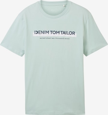 TOM TAILOR DENIM T-Shirt in Grün: predná strana