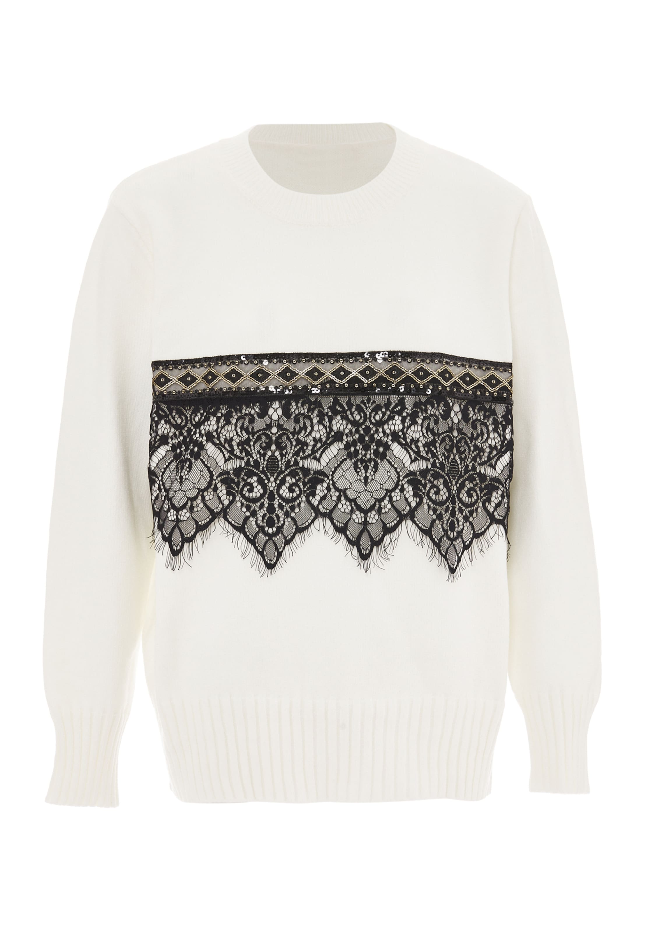 caissa Sweater in White: front