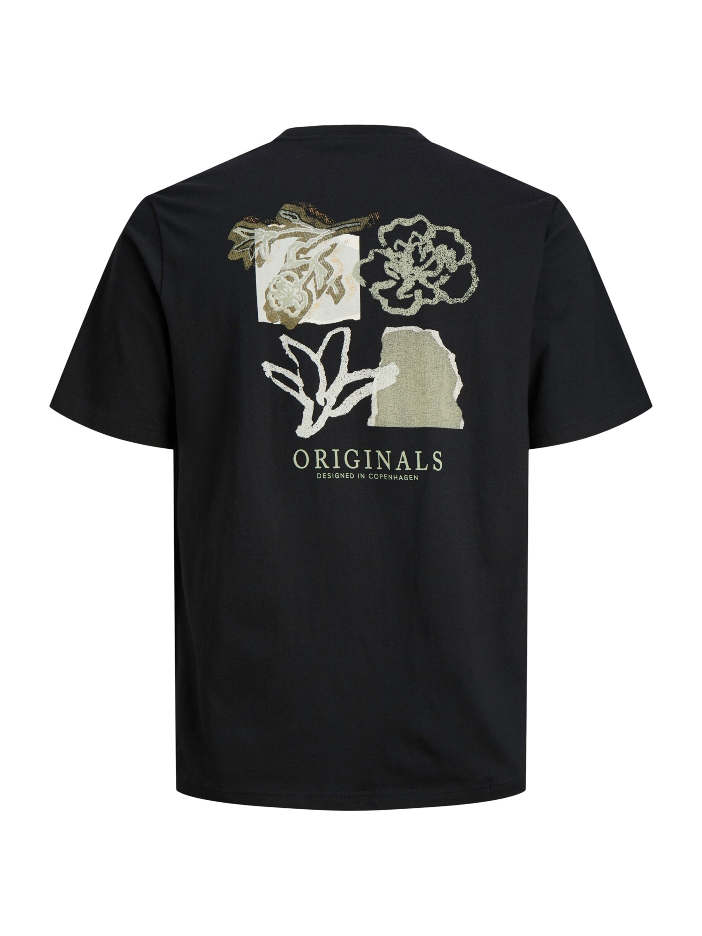 juoda JACK & JONES Marškinėliai 'JORMONTAUK'