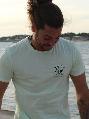 T-Shirt Surf Monkey en jaune