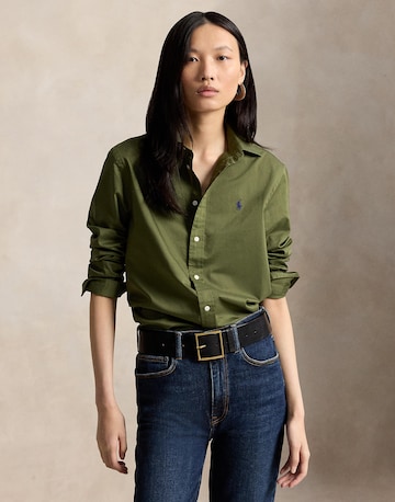 Polo Ralph Lauren Blouse in Groen: voorkant