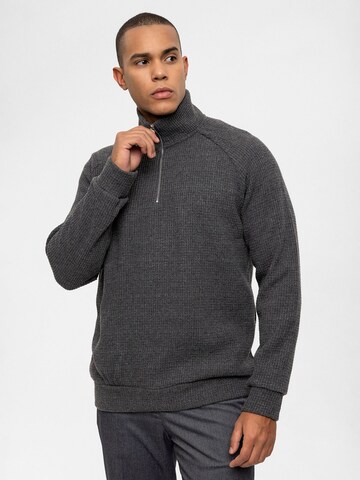 Antioch Sweater in Grey: front