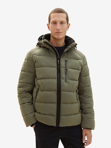 TOM TAILOR Between-Season Jacket in Green: front