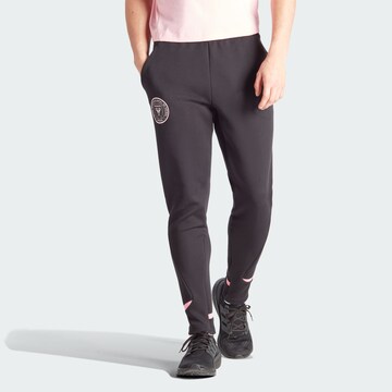 Coupe slim Pantalon de sport ADIDAS PERFORMANCE en noir : devant