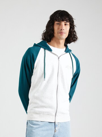 JACK & JONES Sweatjacken 'RICKY' in Grün: Vorderseite