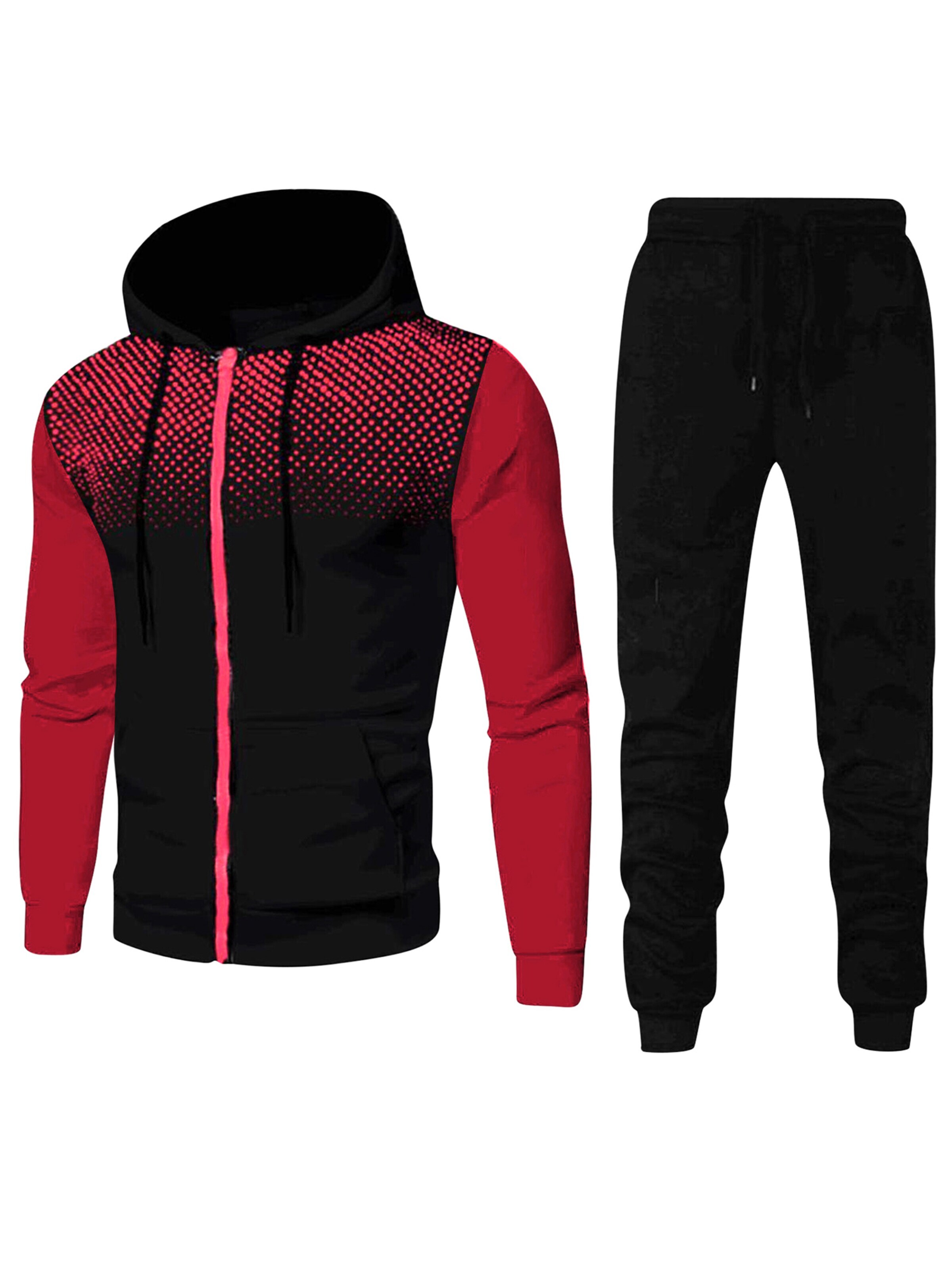 YOUTHUP Sports Suit in Red: front
