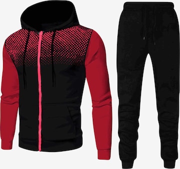 YOUTHUP Sports Suit in Red: front