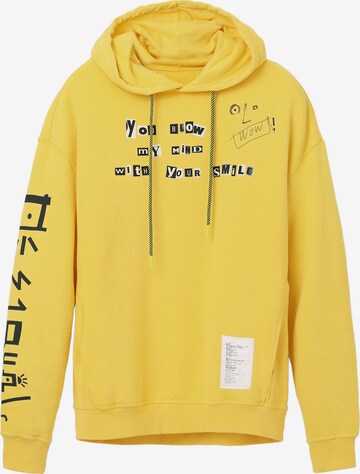 Desigual Sweatshirt 'Contantino' in Yellow: front