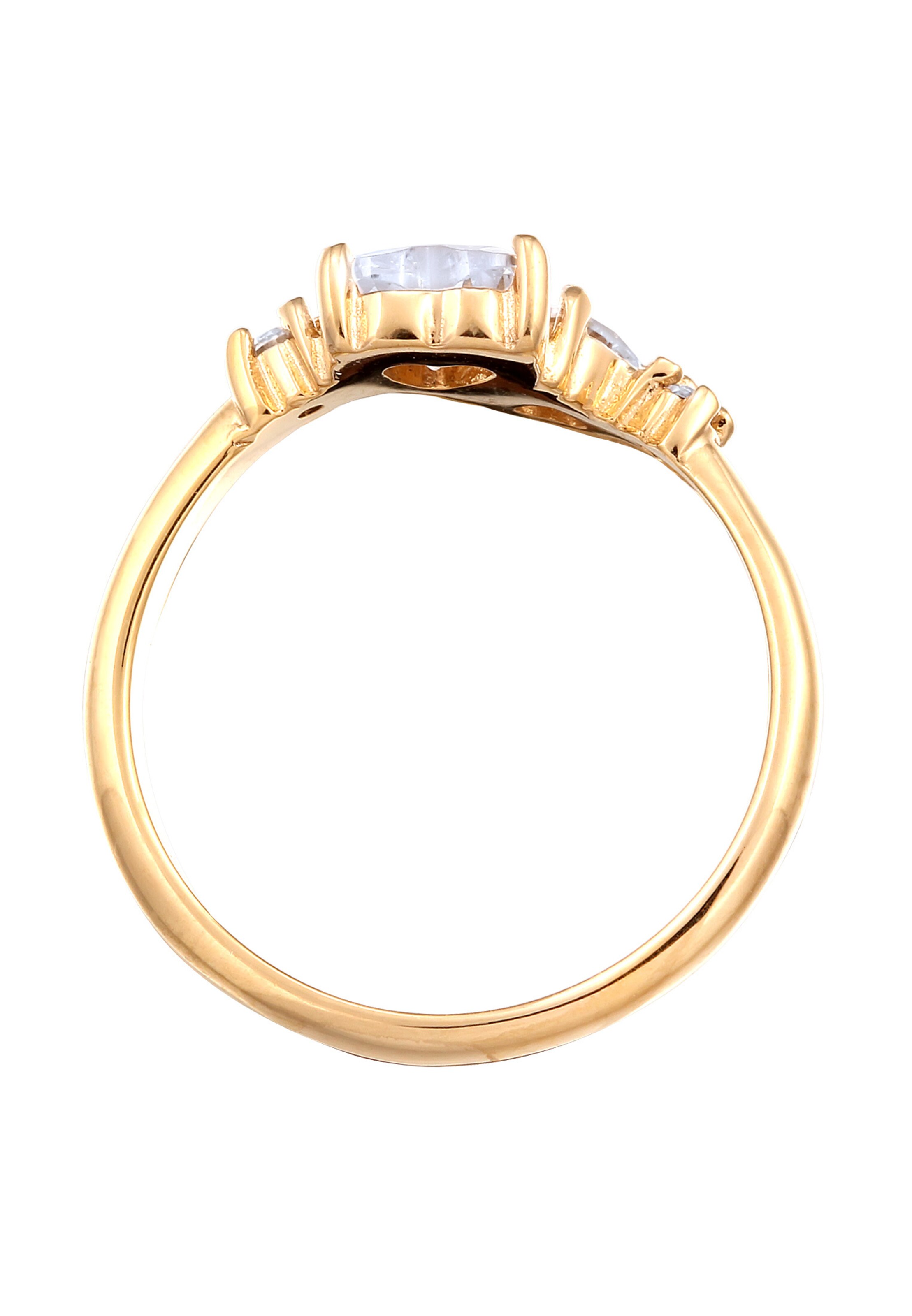 ELLI Ring 'Herz' in Gold