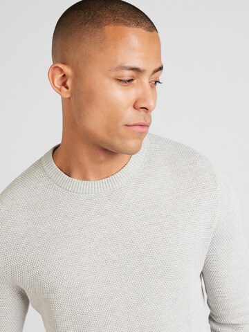 JACK & JONES Sweater 'JJEGlobe' in Grey
