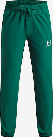 UNDER ARMOUR Sportbroek 'Vibe' in Groen: voorkant