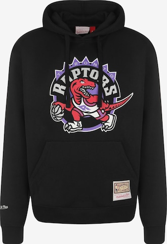 Sweat-shirt Mitchell & Ness en noir : devant