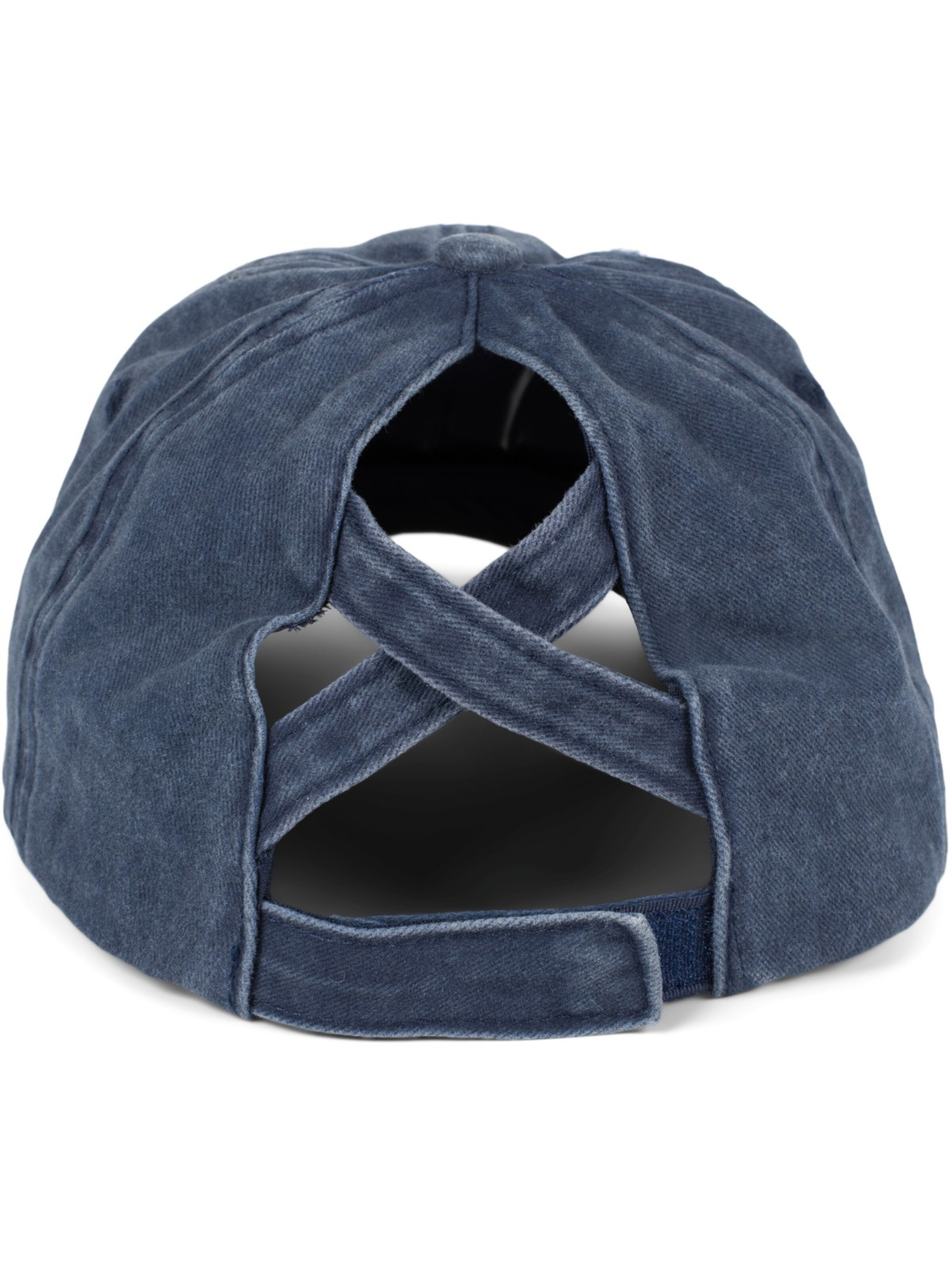 styleBREAKER Cap 'Ponytail Baseball Cap Used Look'‌‌‌‌‌‌ in Blau