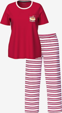 Ulla Popken Pyjama in Rood: voorkant
