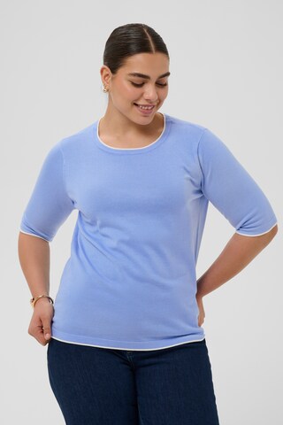 KAFFE CURVE - Camiseta 'Lizzy ' en azul: frente
