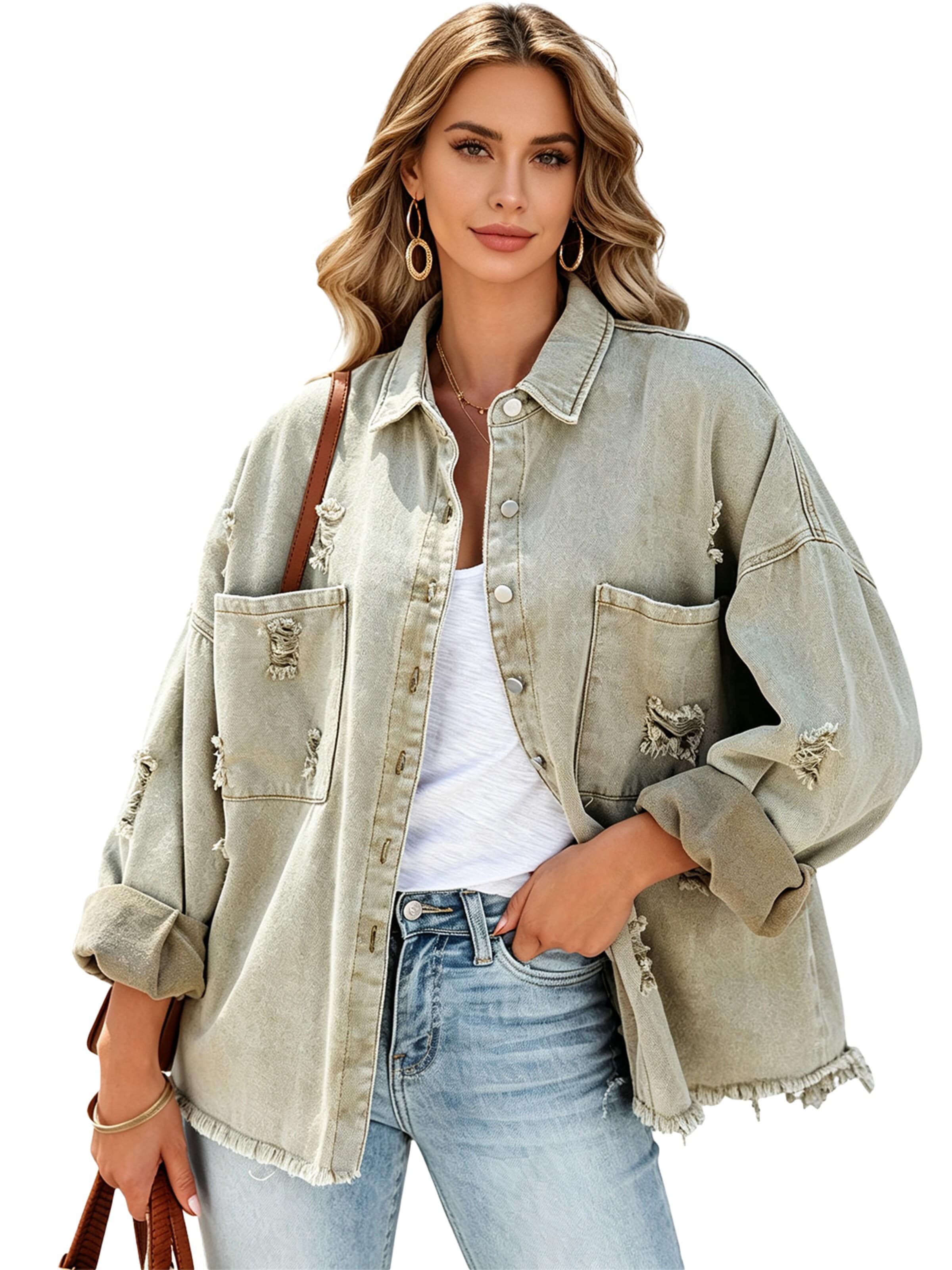 KoJooin Übergangsjacke 'Vintage'‌‌‌‌‌ in S in hellgrün, Produktansicht
