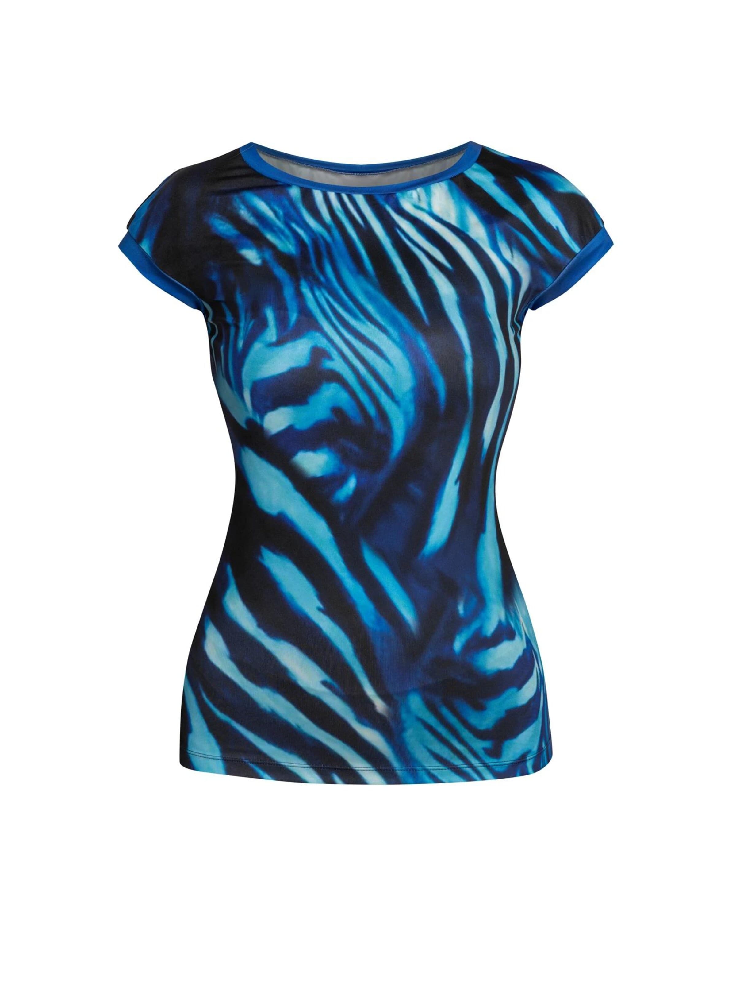 JIORO Top 'SHADES OF BLUE' – modrá: přední strana