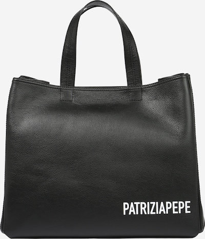 PATRIZIA PEPE "Shopper" tipa soma melns / balts, Preces skats