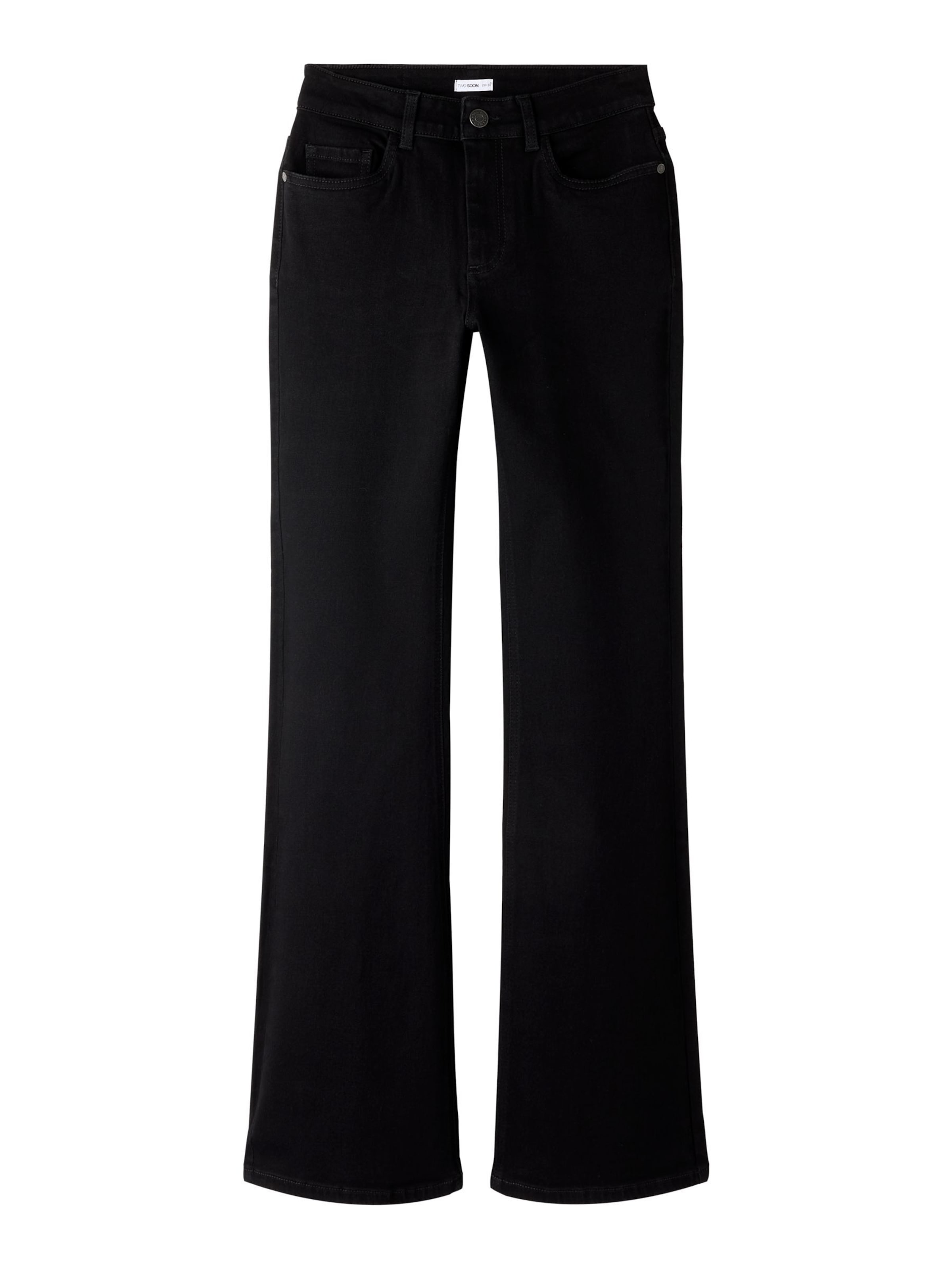 TWO SOON Flared Jeans i sort: forside