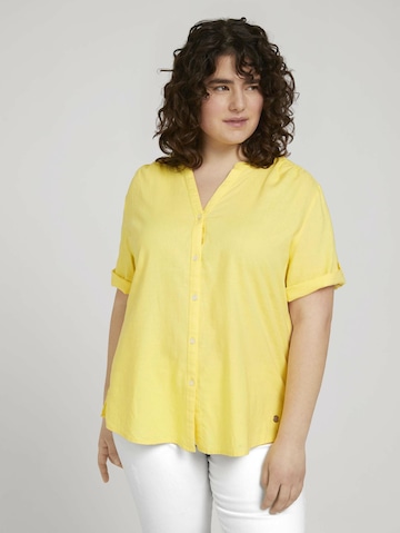 Tom Tailor Women + Blouse in Yellow: front