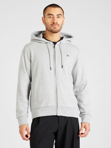 Hackett London - Sudadera con cremallera 'CLASSIC' en gris: frente