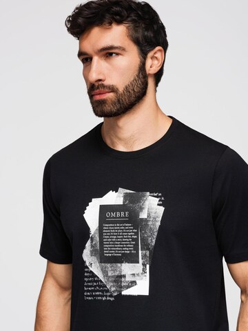 Ombre Shirt in Zwart