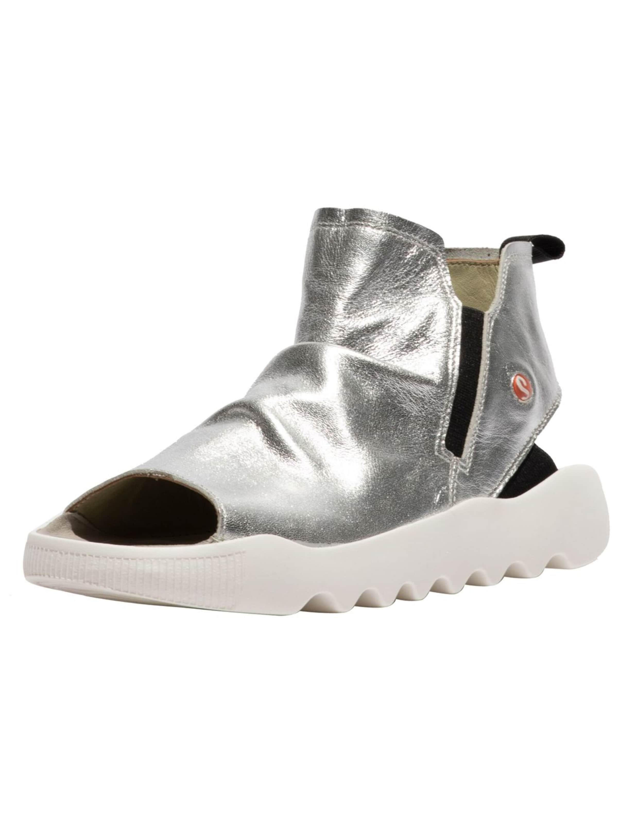 Softinos Sandaal in Zilver: voorkant