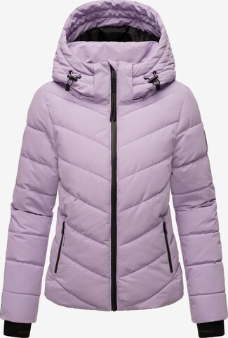 Veste d’hiver MARIKOO en violet : devant