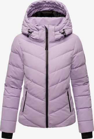 MARIKOO Winterjacke in Lila: Vorderseite