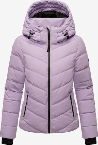 MARIKOO Winter Jacket in Purple: front