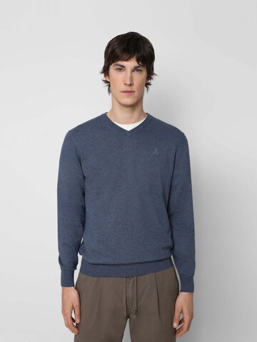 Scalpers Sweter w kolorze niebieski: przód