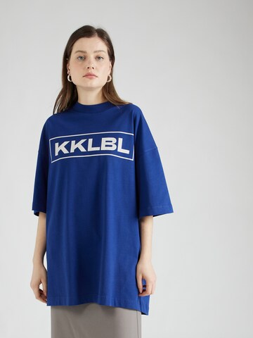 Karo Kauer Oversized shirt in Blue: front