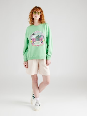 ROXY Sweatshirt 'TAKE YOUR PLACE' i grön