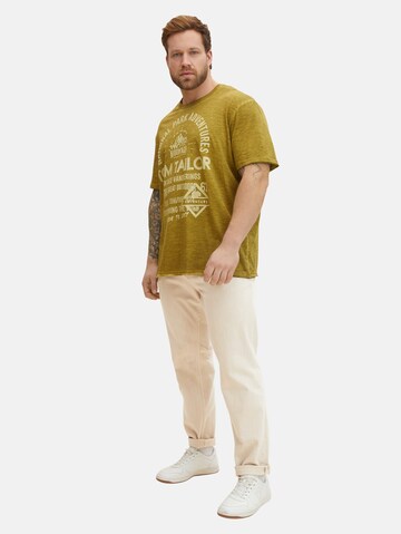 TOM TAILOR Men + T-Shirt in Grün
