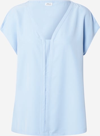 s.Oliver BLACK LABEL Bluse in Blau: predná strana