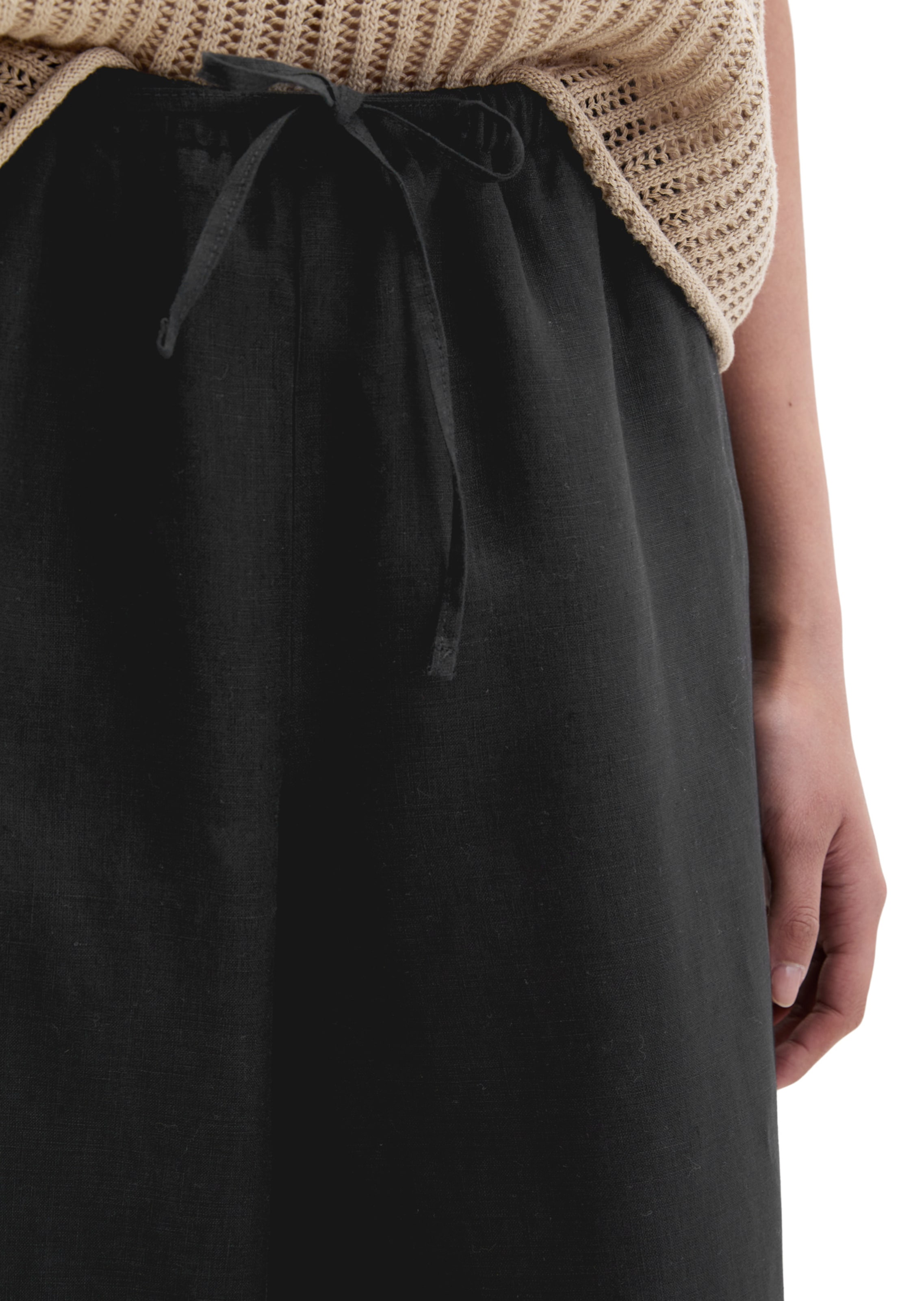 Marc O'Polo Loosefit Broek in Zwart