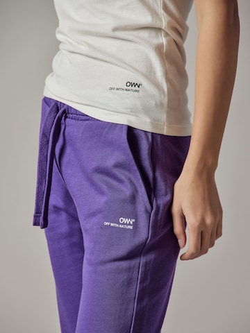 Regular Pantalon OWN Off With Nature en violet