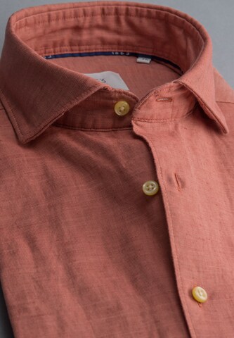 ETERNA Comfort fit Button Up Shirt in Orange