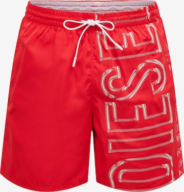 DIESEL Uimashortsit 'SOCCER-41-D-CORE' värissä punainen: etupuoli